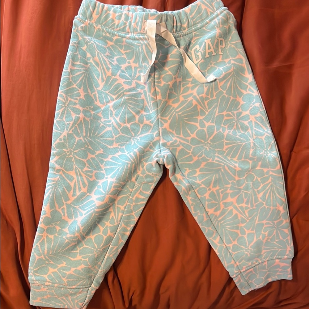 GAP Blue and White Baby Sweatpants